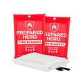 Prepared Hero Emergency Fire Blanket - 2 Pack