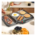 Sandwich Maker and Hamburger Grill Machine with Non-Stick Griddle
