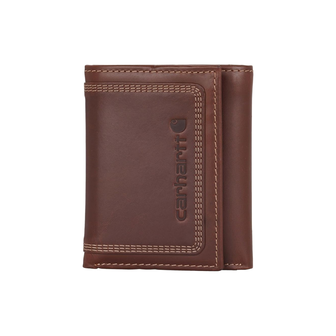 Carhartt Men’s Leather Triple Stitch Wallet
