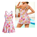 Floral Swim Dresses with Pockets