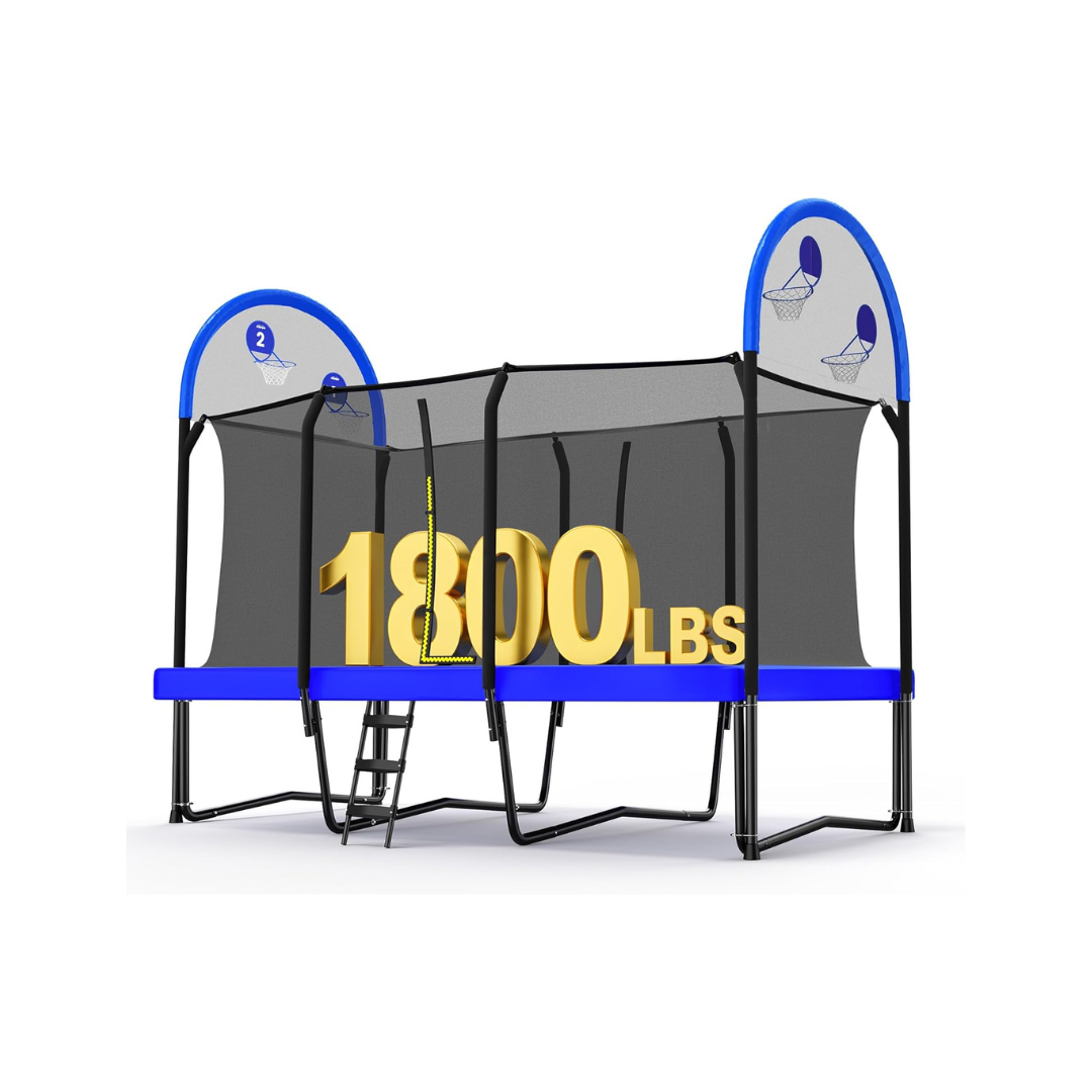 1800LBS Weight Capacity Rectangle Trampoline