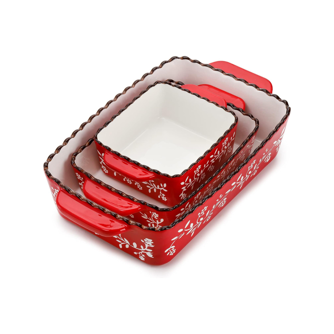 3 Pack Ceramic Bakeware Set