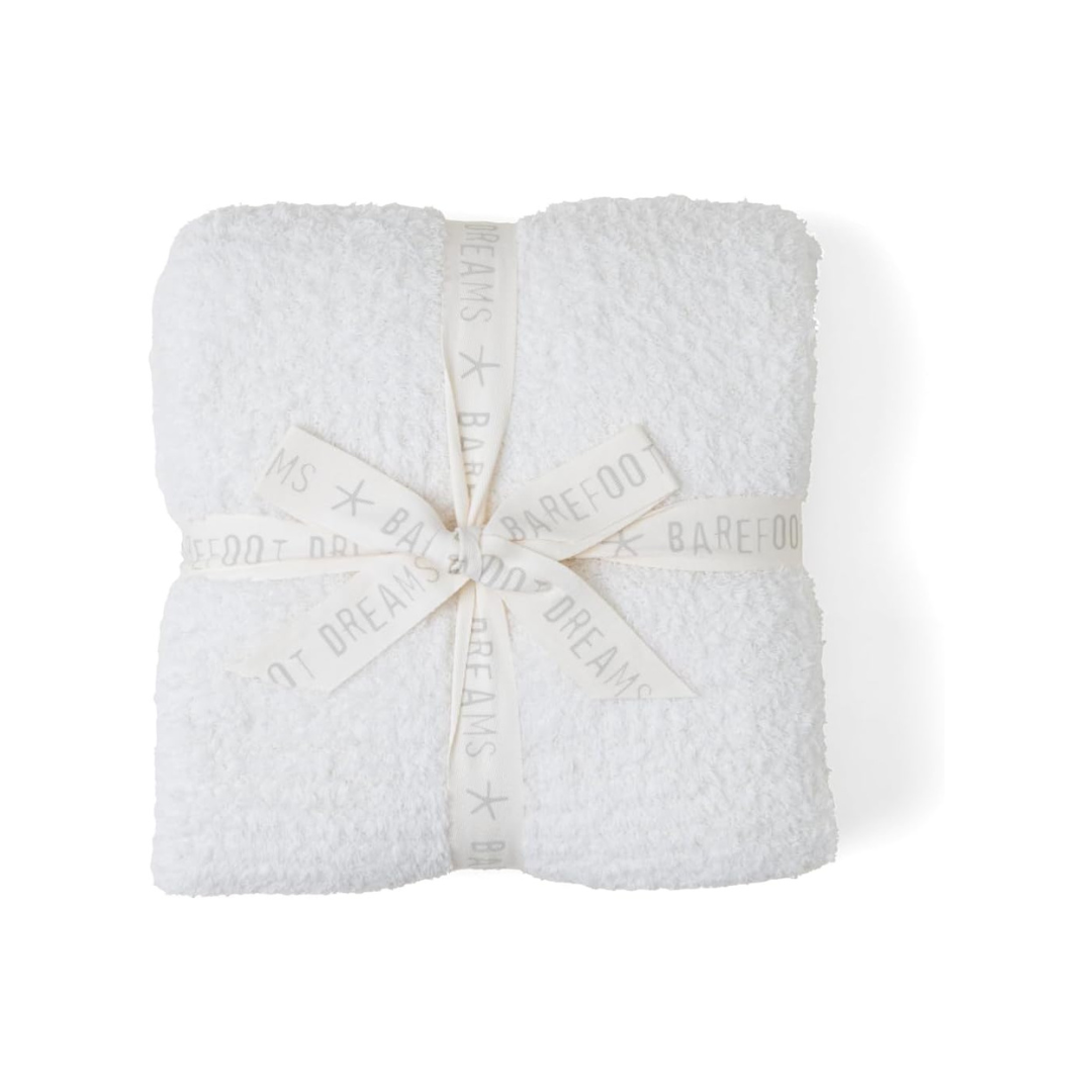 Barefoot Dreams CozyChic Throw, Cream, 54"x72"