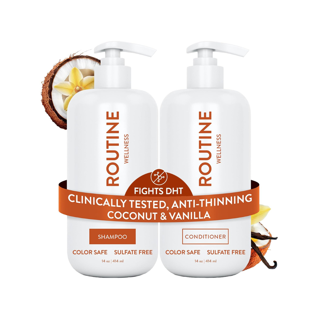 Routine Wellness Anti-Thinning Shampoo and Conditioner Set for Thinning Hair