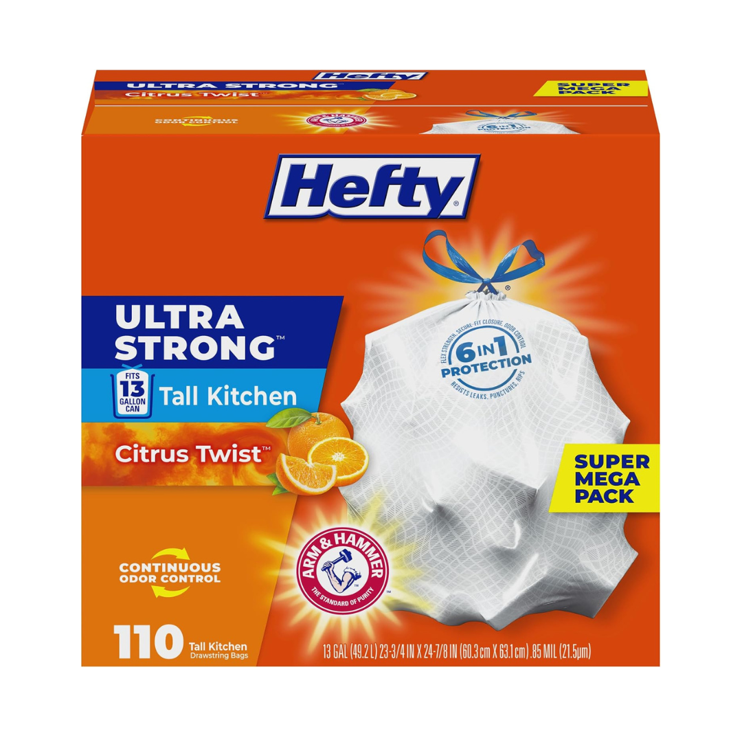Hefty Ultra Strong 13 Gallon Trash Bags
