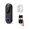 Orbitell 1080p Wireless Wi-Fi Video Doorbell Camera with Two Way Audio