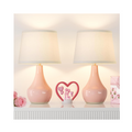 Modern Pink Table Lamps Set of 2