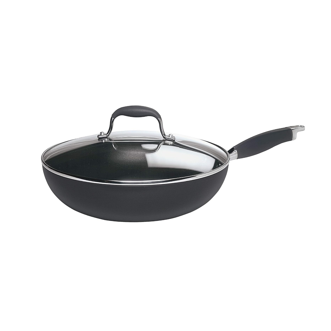 Anolon Advanced Hard Anodized Nonstick Frying Pan with Lid - 12 Inch