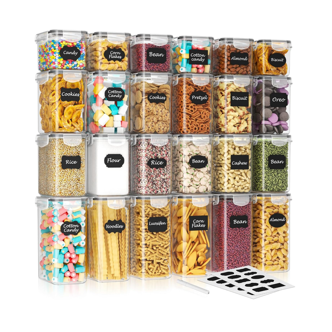 24 PCs Airtight Food Storage Containers with Lids