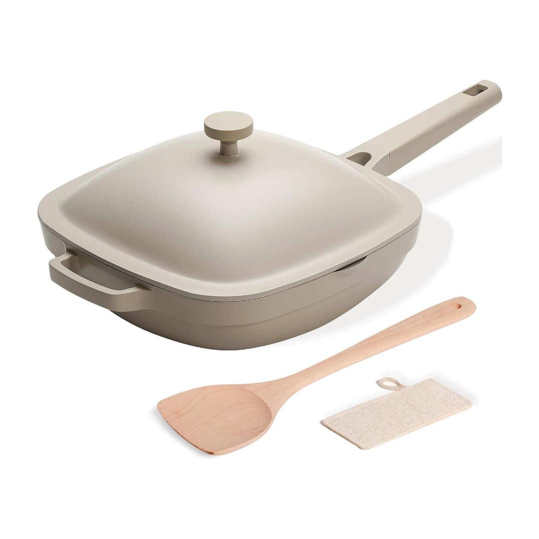 10.5 Inch (3.8QT) Ceramic Pan with Lid