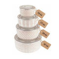 Ceramic Nesting Bowls Set of 4