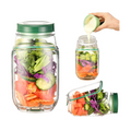Salad Pod Mason Jar Side Open