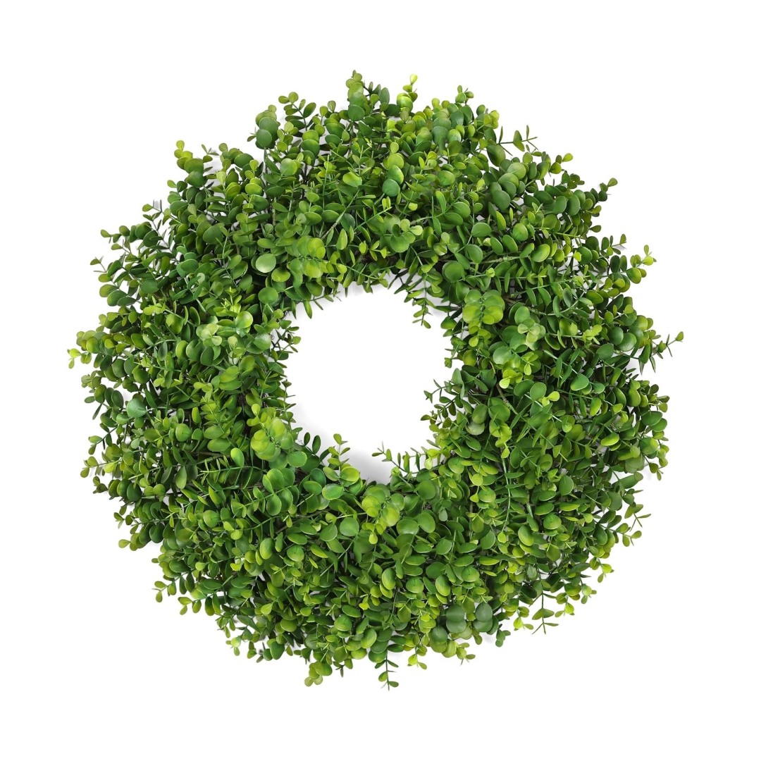 26 Inch Large Greenery Eucalyptus Boxwood Wreaths