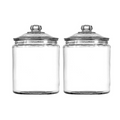 Anchor Hocking Heritage Hill 1 Gallon Glass Jar with Lid, Set of 2