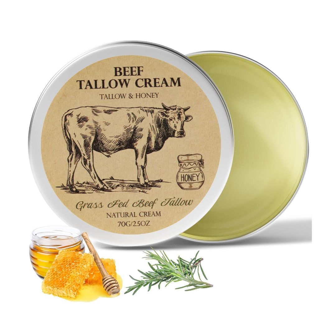 Beef Tallow Moisturizing Cream (2.47 Oz)