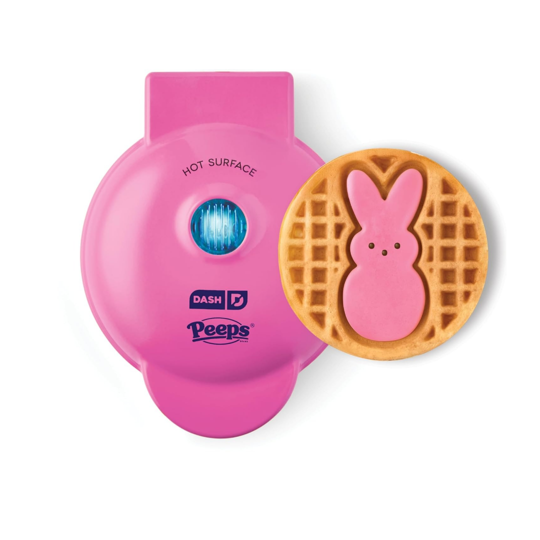 Dash & PEEPS® Mini Waffle Maker- Pink Bunny