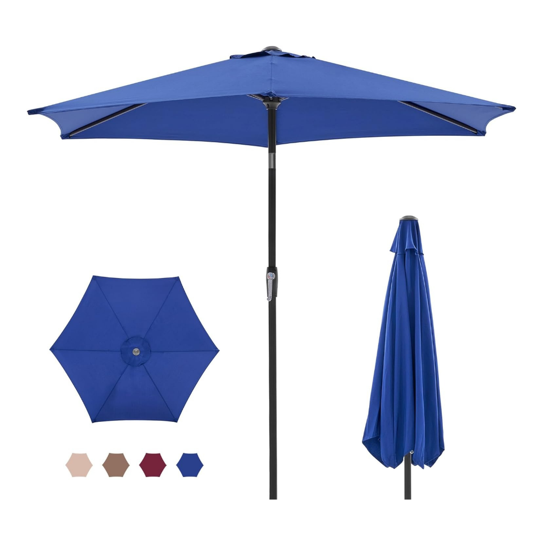 7.5ft Patio Umbrella with Tilt and Crank Button