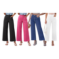 Front Patch Pocket Pants Wide Leg