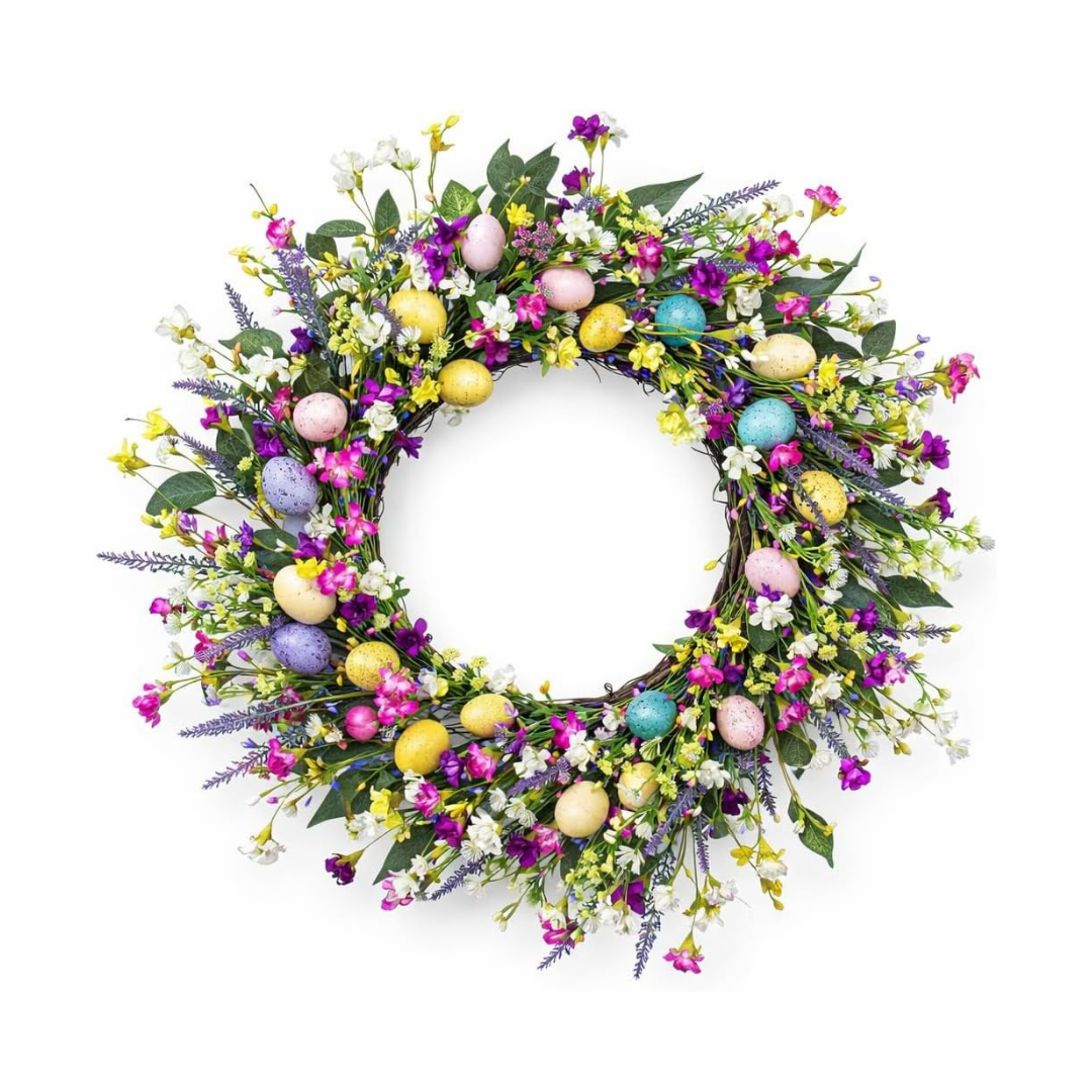 20 Inch Easter Wreath for Front Door