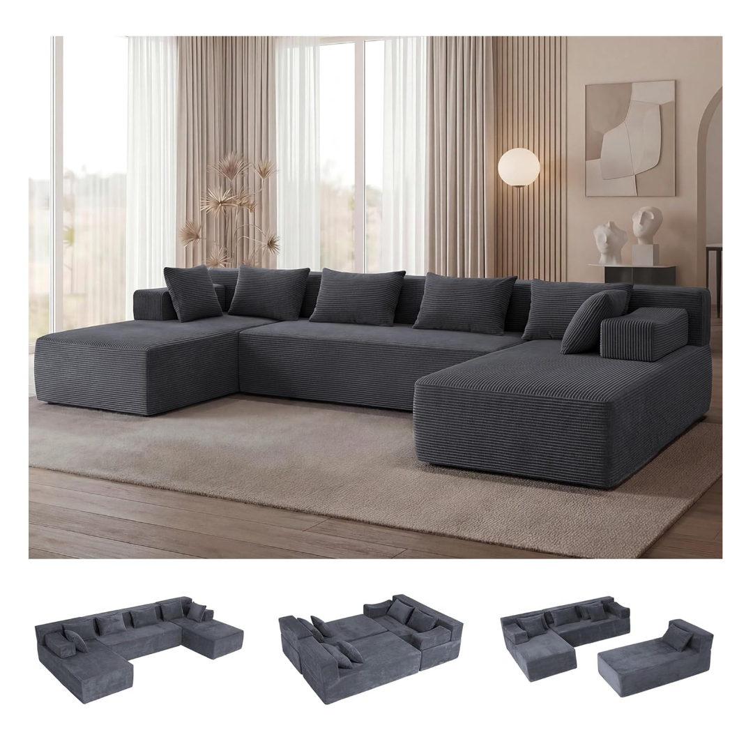 U-Shape Boneless Couch