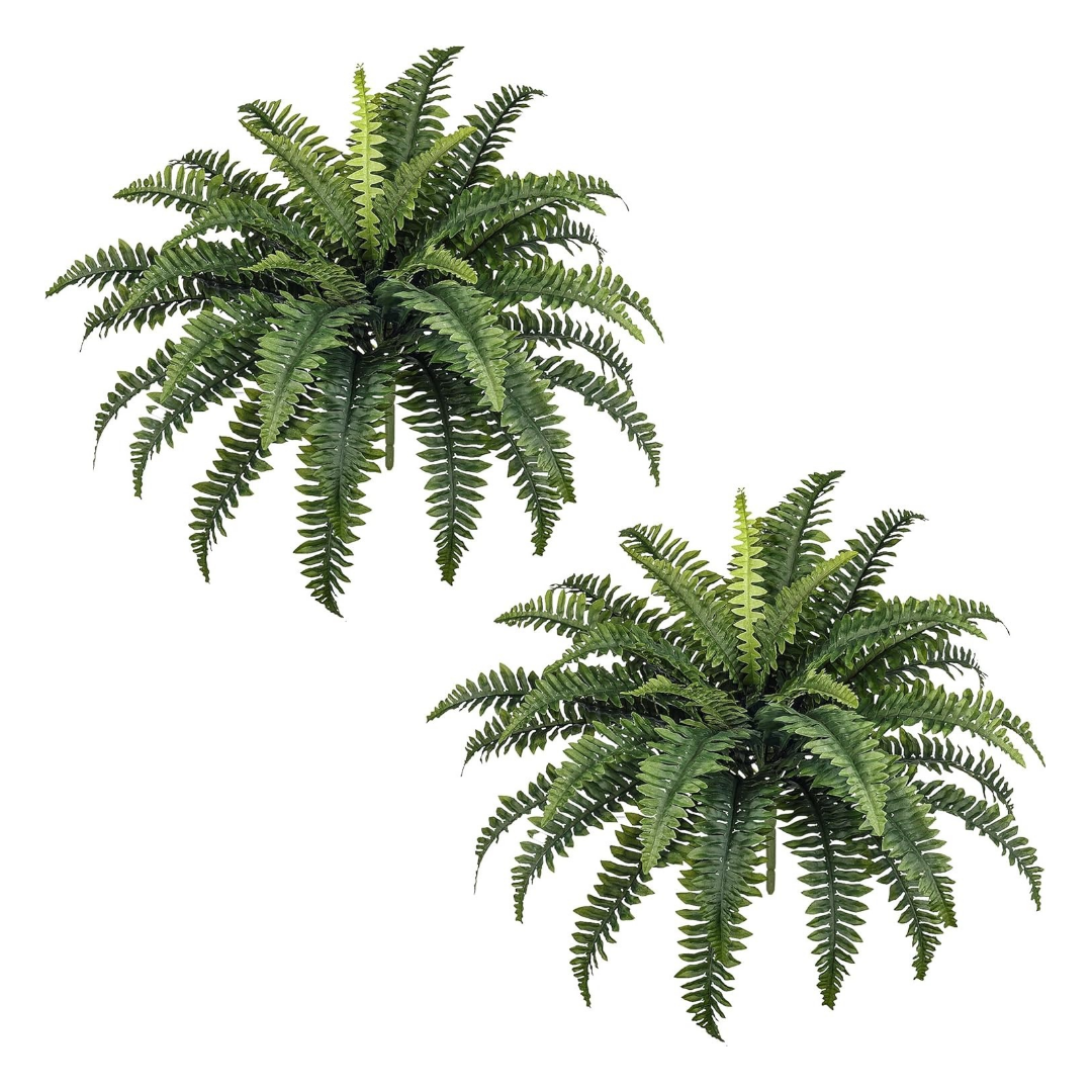 35" Ferns Artificial Bush Plants Large