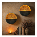 Eclipse Wall Candle Sconces Set of 2