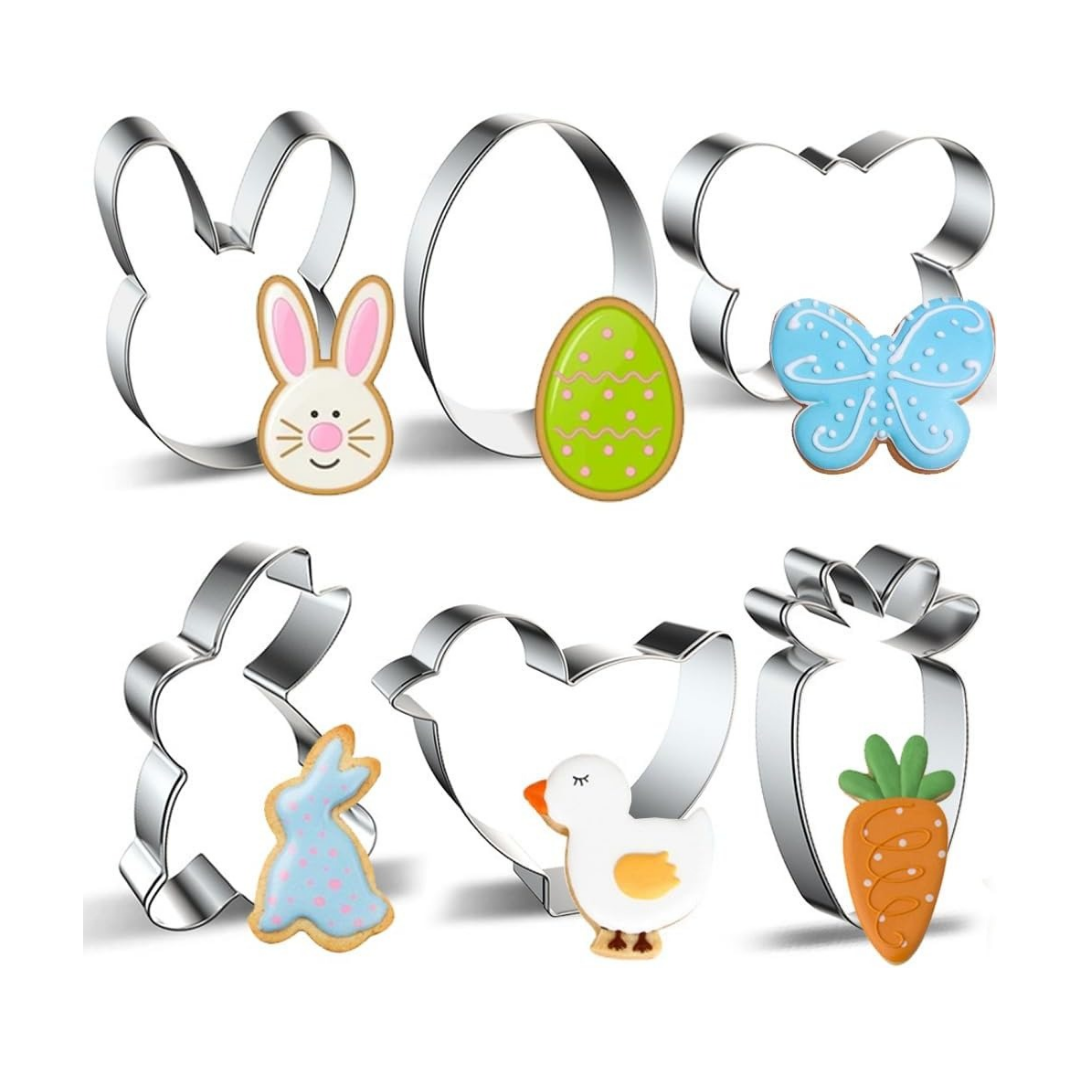 Easter Cookie Cutters Large Set of 6