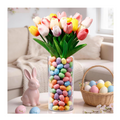 Easter Decorations in Vase and 100pcs Eggs Filler (No Flowers)