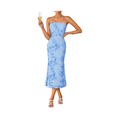 Summer Strapless Floral Bodycon