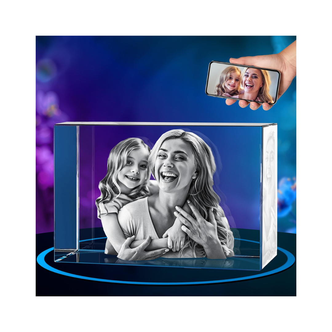 ArtPix 3D Crystal Photo, Personalized Mothers Day Gifts