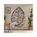 Indoor/Outdoor Wicker Tear Drop Hanging Chair