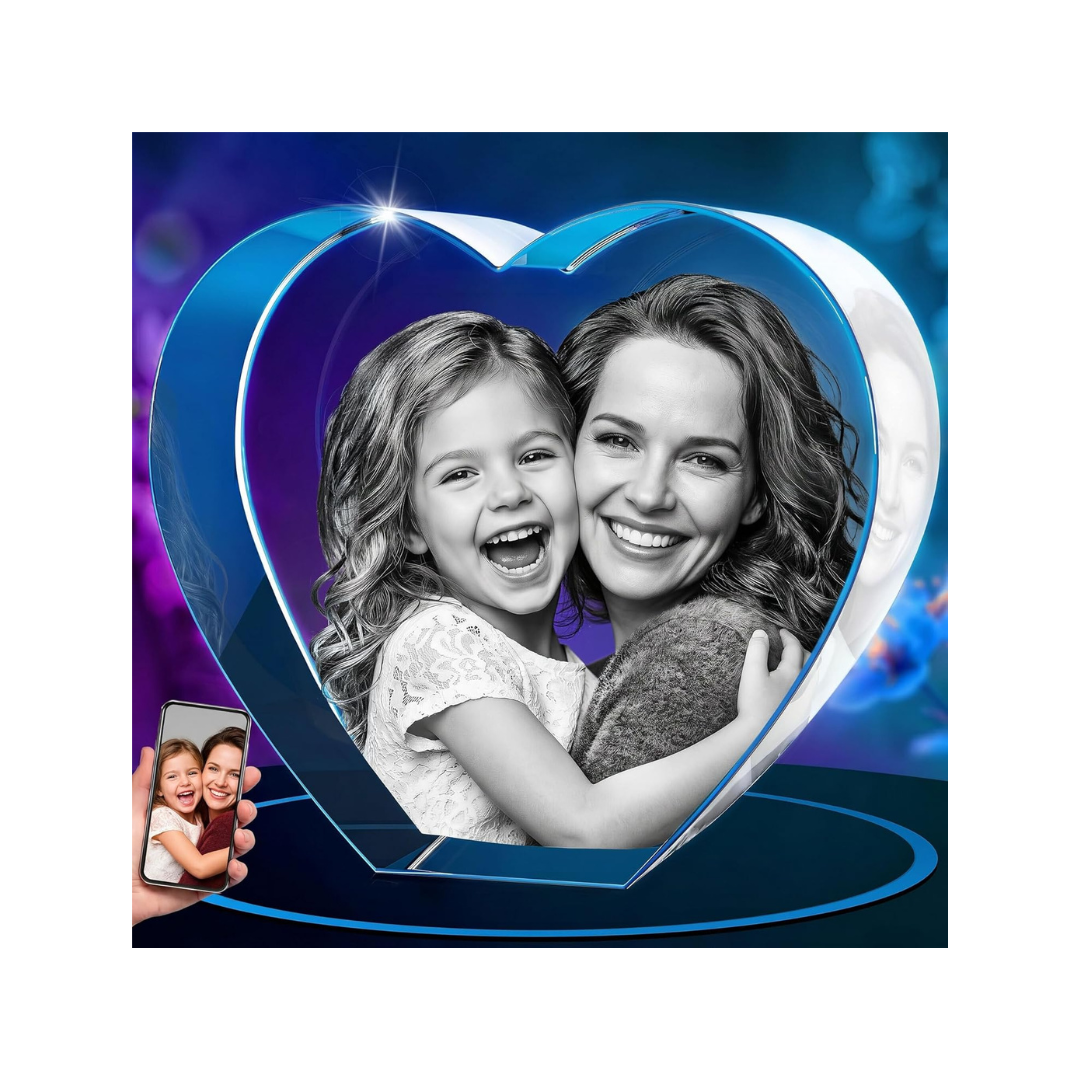 3D Crystal Photo, Personalized Gifts for Women