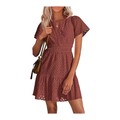 Summer Short Dress V Neck
