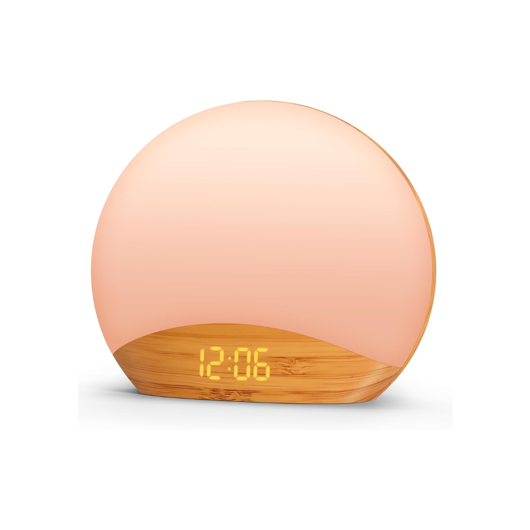 Wood Grain Sunrise Alarm Clock