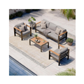 Aluminum Outdoor Patio Furniture Set with Coffee Table