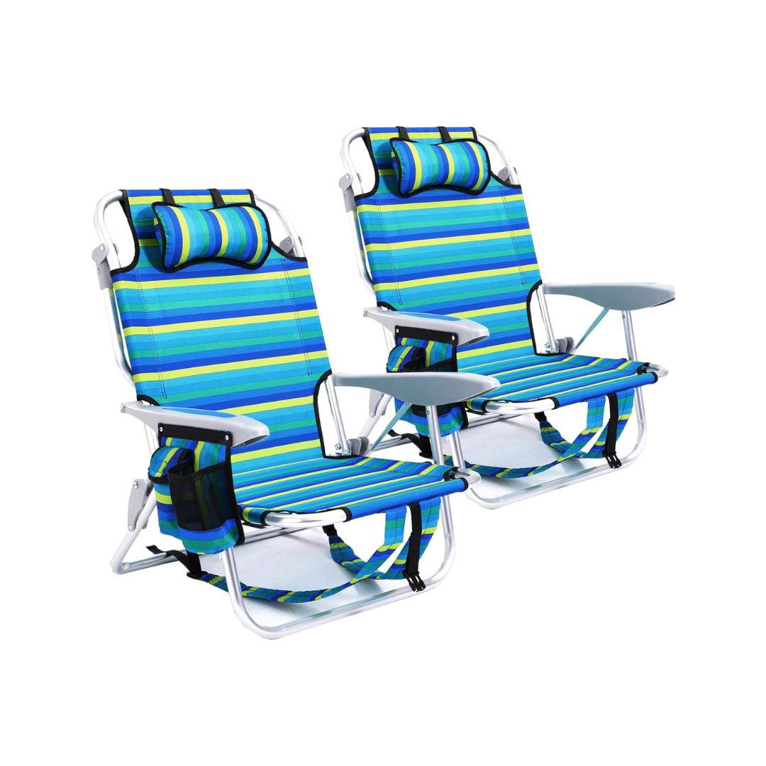2 Pack Lightweight Portable Camping Beach Chair