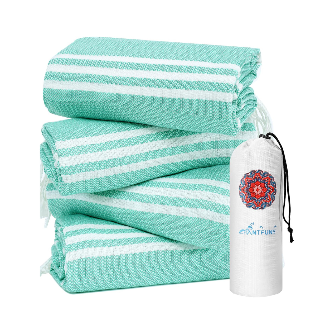 4 Pack Turkish Beach Towels