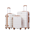 Luggage 3 Piece Set- Apricot White