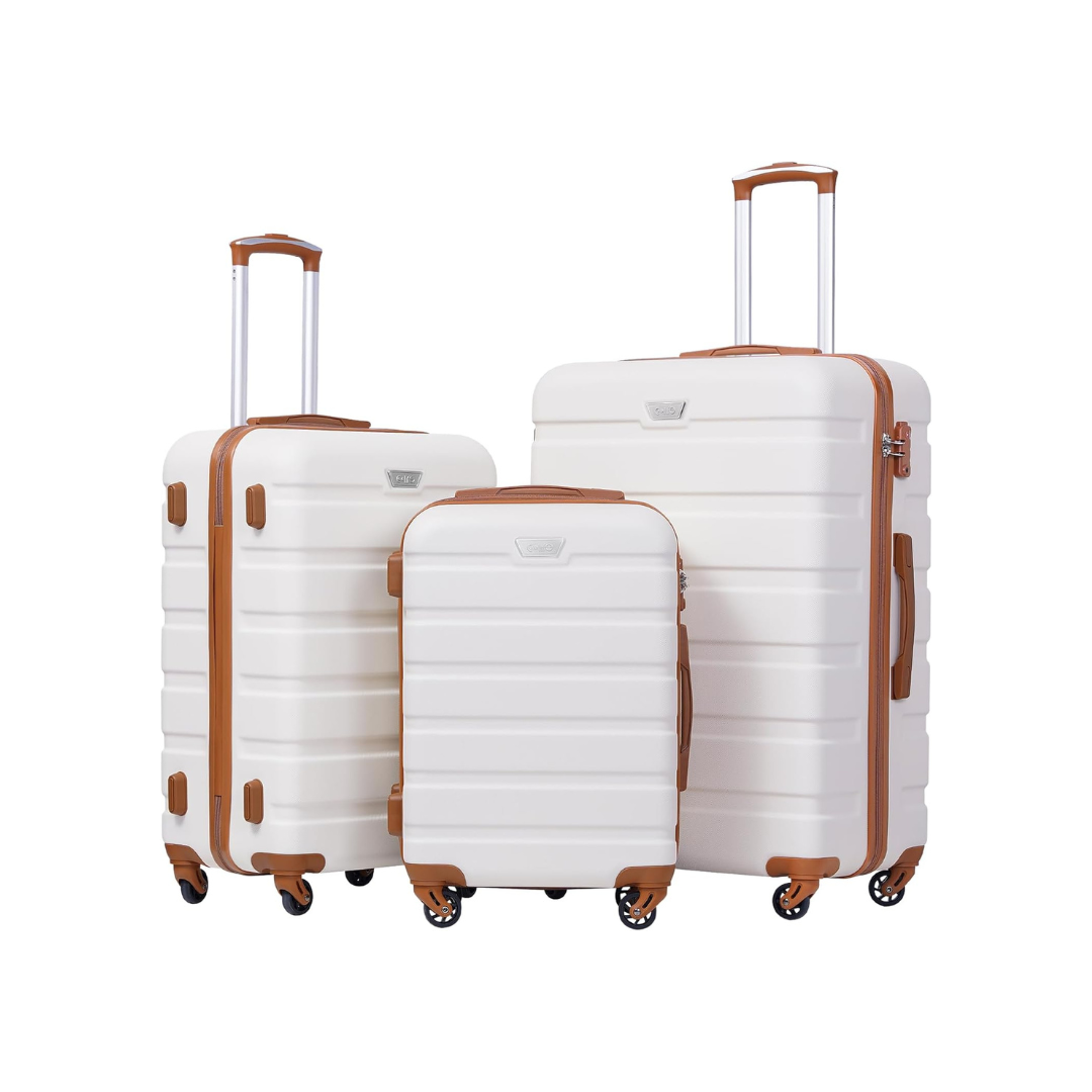 Luggage 3 Piece Set- Apricot White