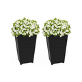 Set of 2 Resin 22 Inch Tall Large Flower Pots