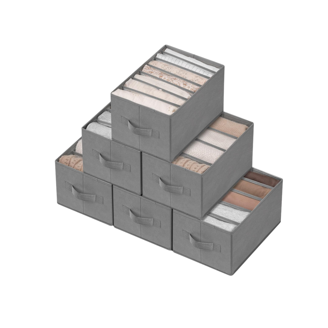 6 Pack Large Clothes Organizer