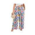 Plus Size Wide Leg High Waisted Pants