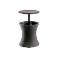 Keter Pacific Cool Bar Outdoor Patio Furniture and Hot Tub Side Table