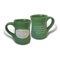 Abbey Gift Tis a Blessing to Be Irish Pottery Mug Green 16 oz