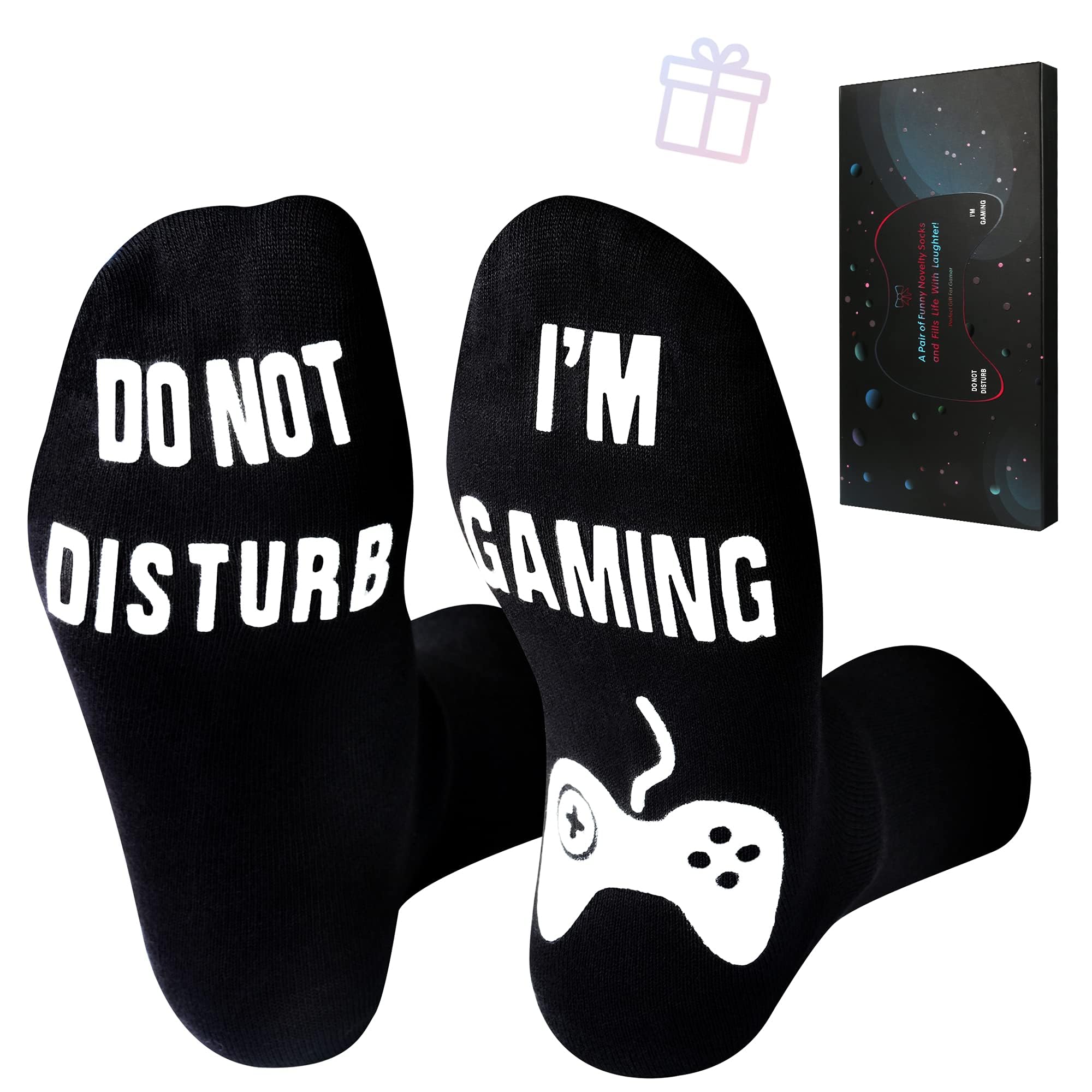 Do Not Disturb I'm Gaming Socks- Stocking Stuffers for Gamers