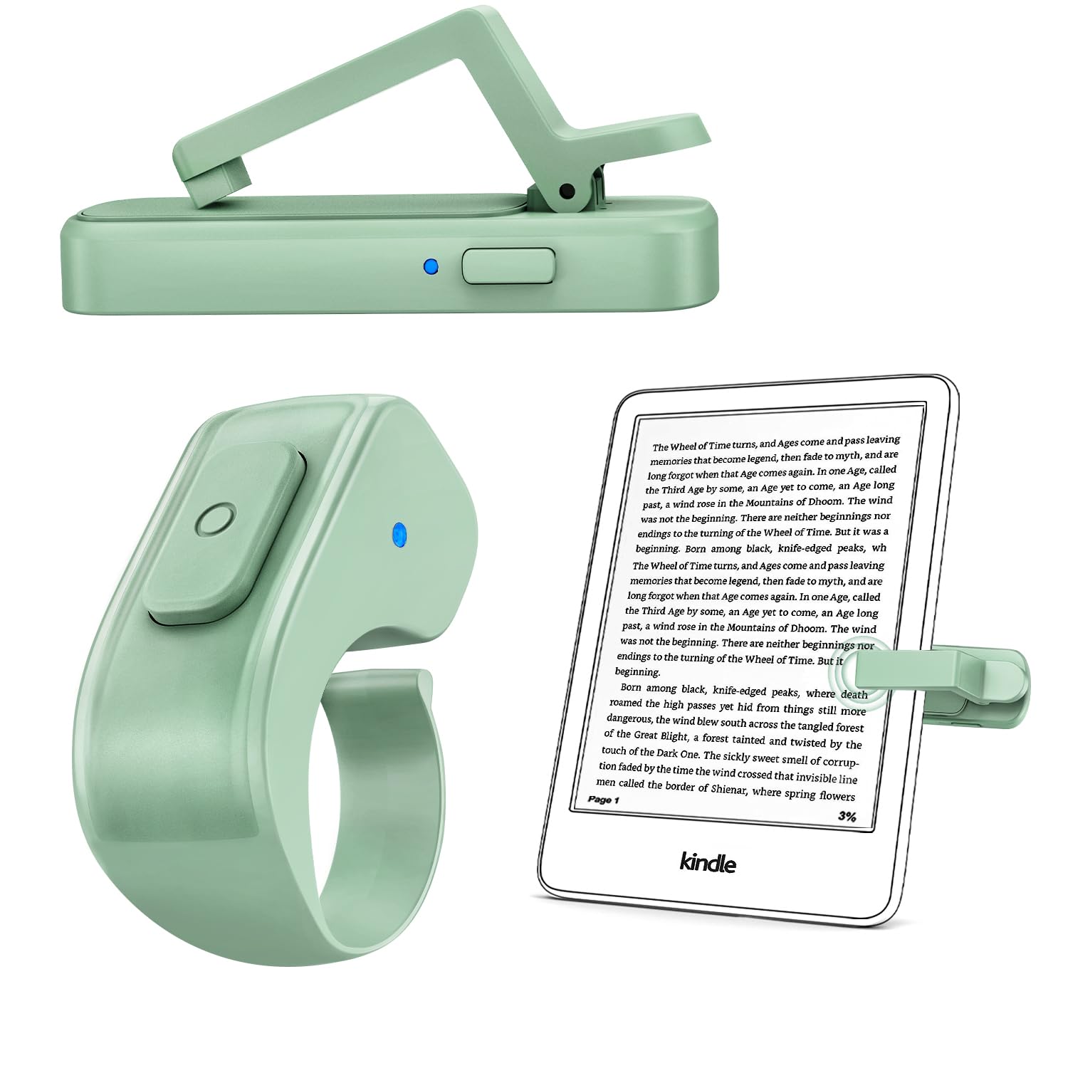 Remote Control Page Turner Ring for Kindle