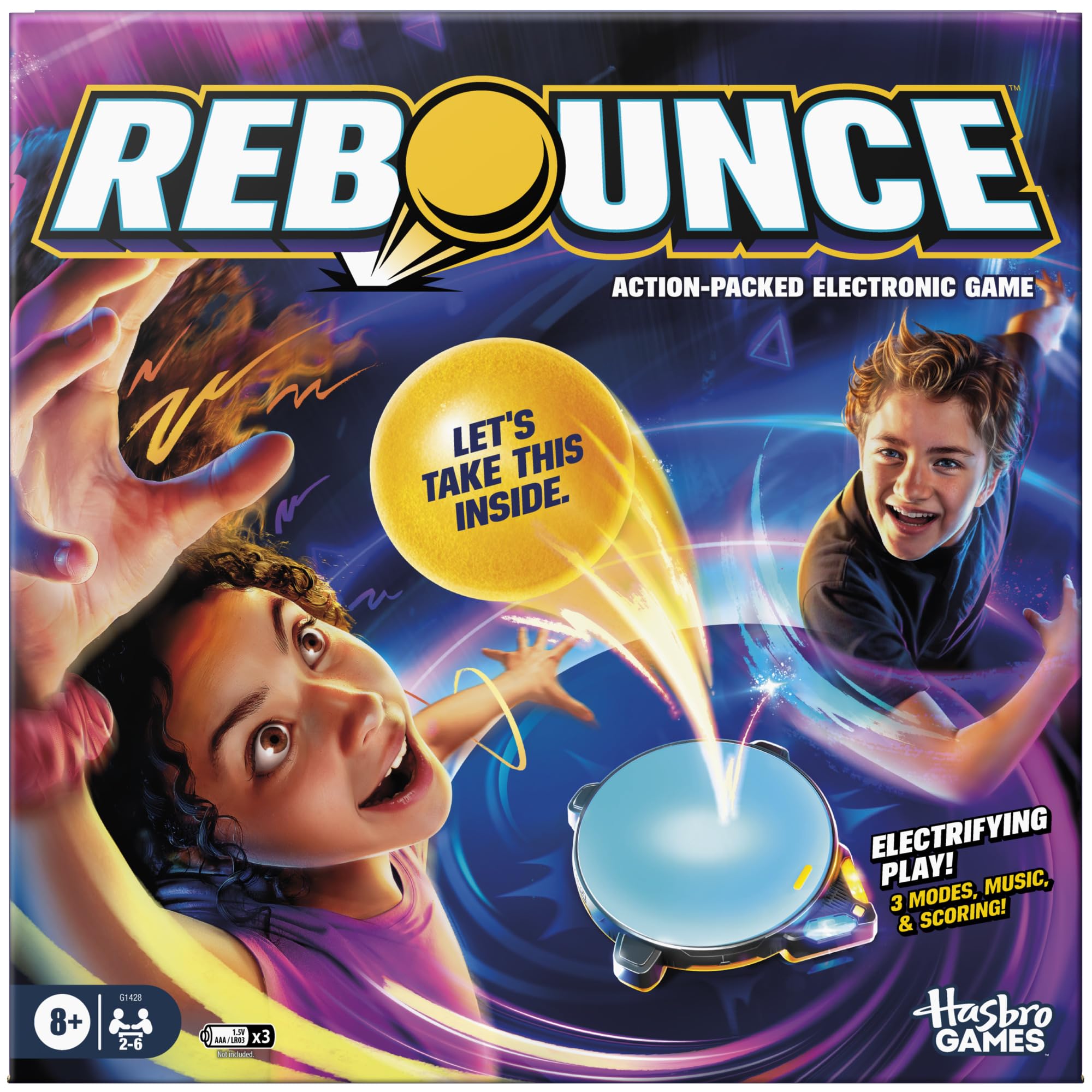 Rebounce Game | Indoor and Outdoor Electronic Action Game for Kids, Teens, and Adults | Ages 8+ | 2 to 6 Players | 10 Mins. | Family Travel Games