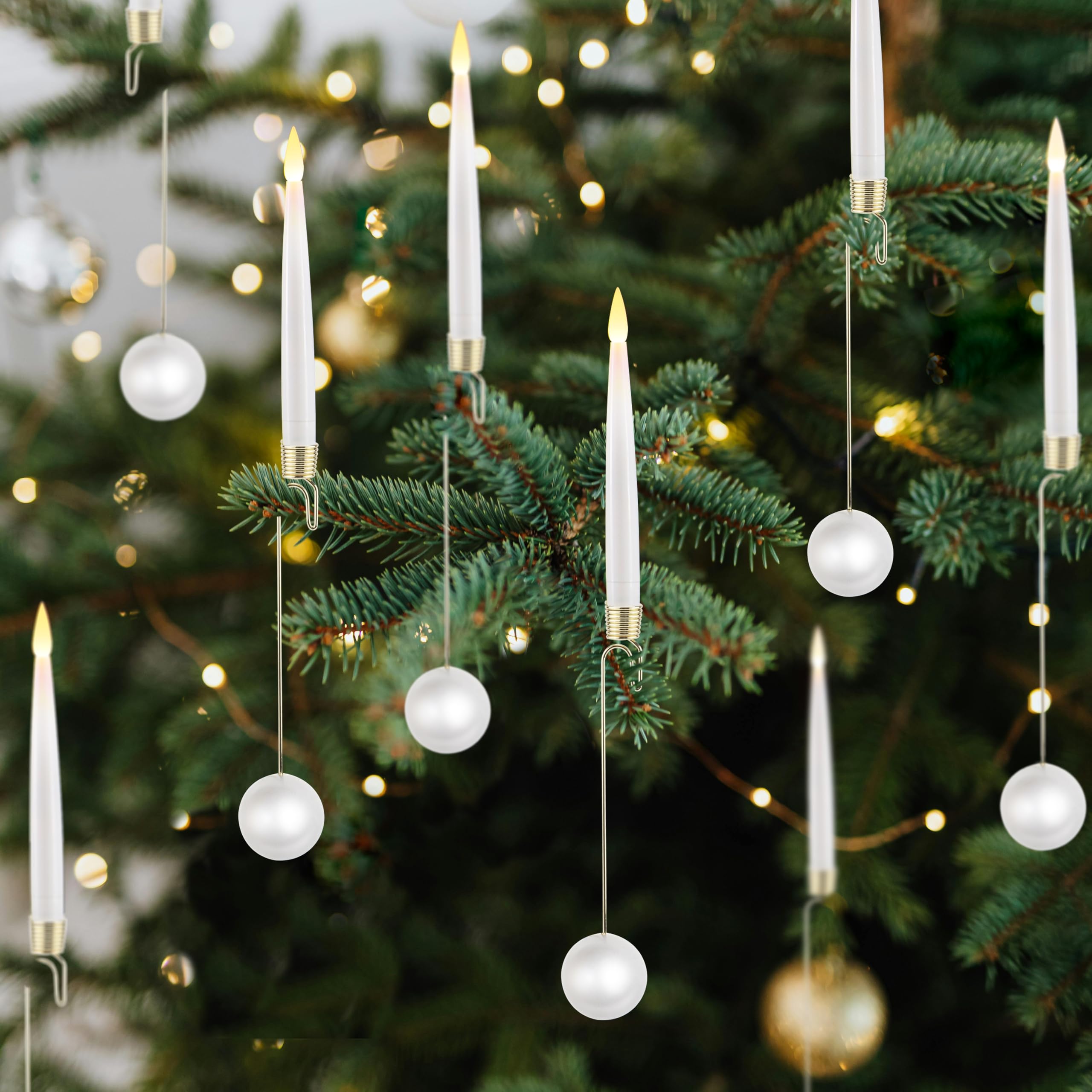 Christmas Tree LED Candles- 10 Pack