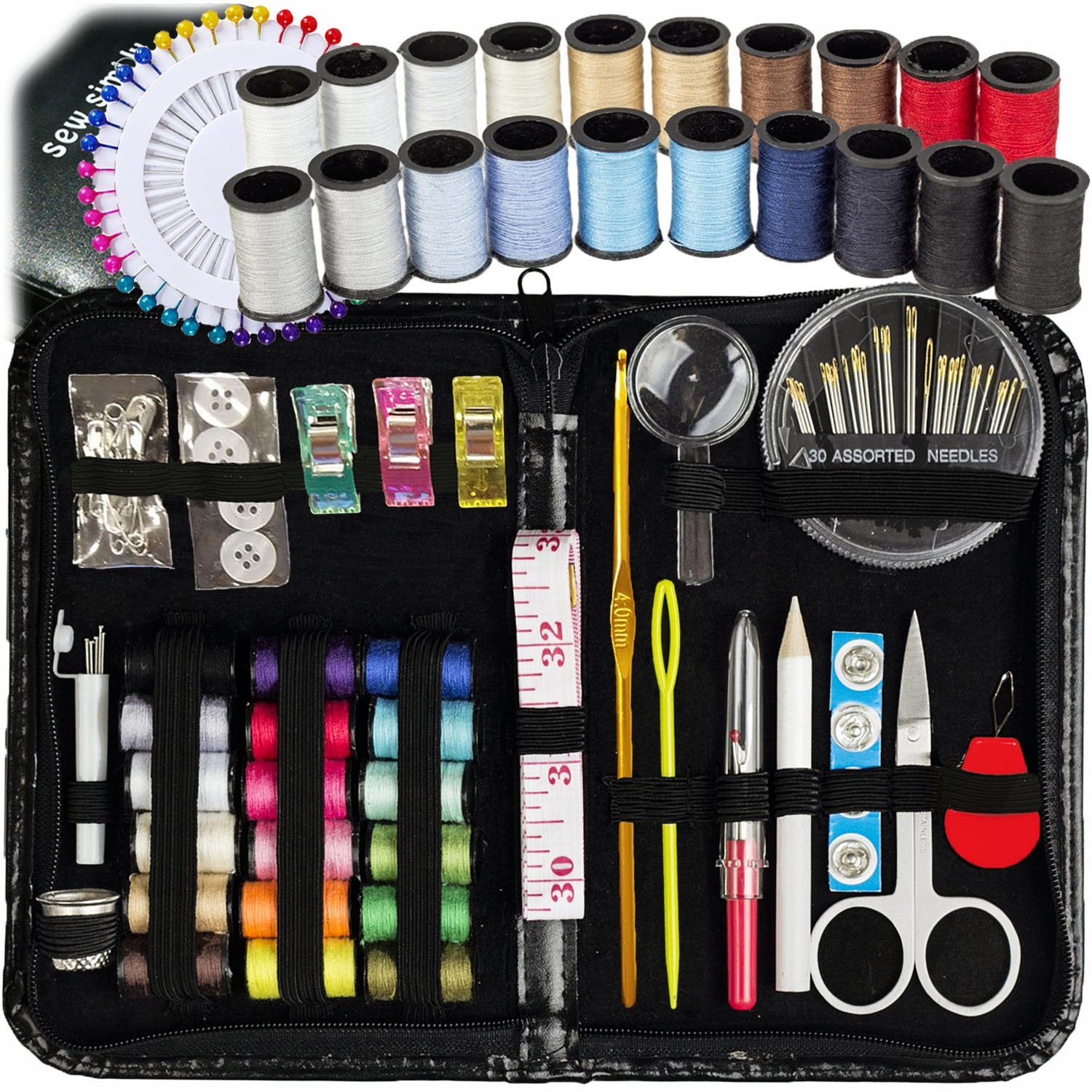 Sewing Kit for Adults and Kids (142 PCS)