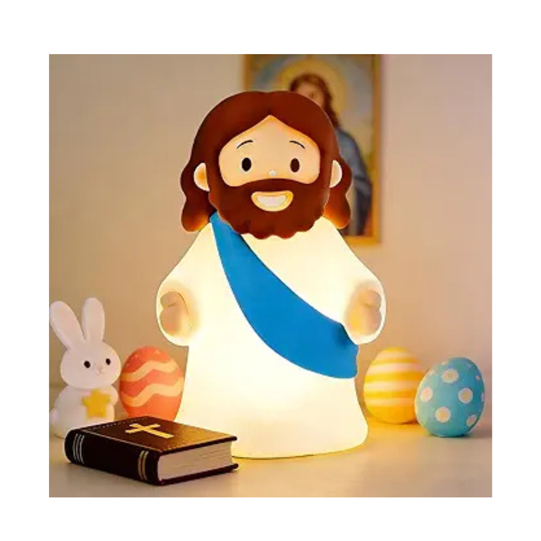 Jesus Night Light Rechargeable Bedside Lamp
